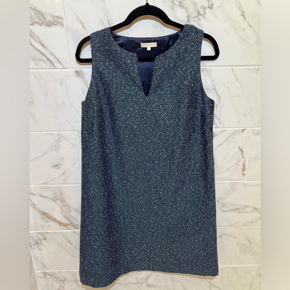Ann Mashburn Sleeveless Blue & Green Mini Dress, Women’s Med